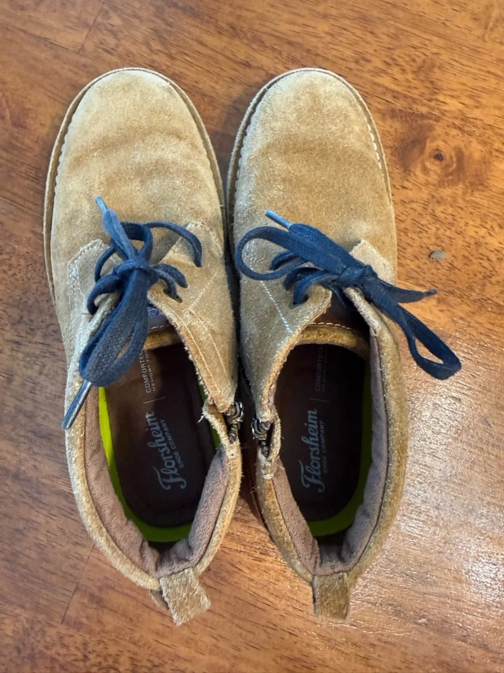 Florsheim Kids Navigator Jr. Chukka Boots Mocha Suede Boys Size 5